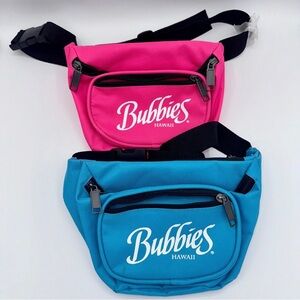 NWT Bundle 2 Waist Bags / Fanny Packs / Crossbody Pouches Bubbies Hawaiian Mochi